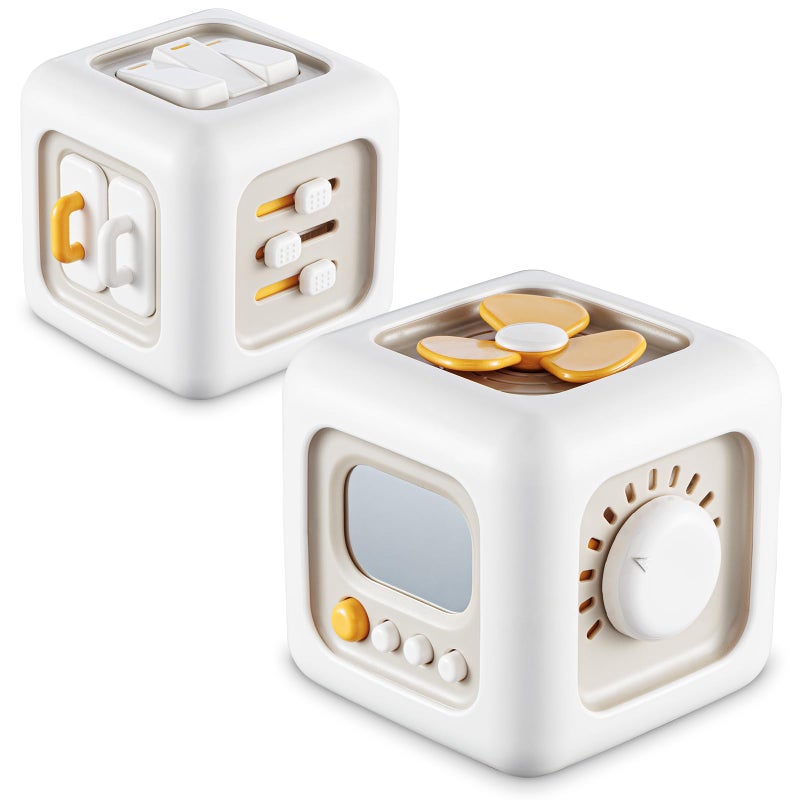 SOCBTNSO Busy Cube Toys for 1 Year Old Boy  Montessori Toys for 1+ Year Old  Travel Sensory Toys for Toddlers 1-3  Learning Fine Motor Skills| 1st Birthday Gifts Boy 12 Months + - Image 1